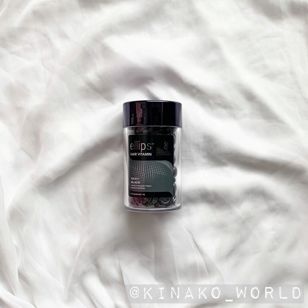 プロケラチン シルキーブラック/ellips/ヘアオイルを使ったクチコミ(2枚目)