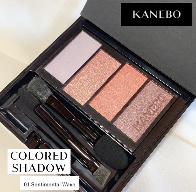 カラードシャドウ 01 Sentimental Wave/KANEBO/アイシャドウパレットを使ったクチコミ（1枚目）