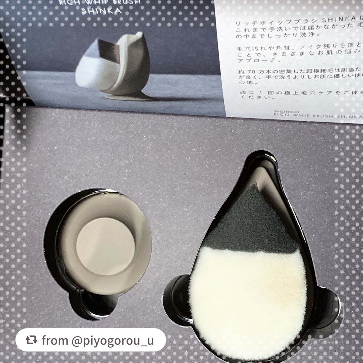 リッチホイップブラシSHINKA(シンカ)/SHOBIDO/その他スキンケアグッズを使ったクチコミ(1枚目)