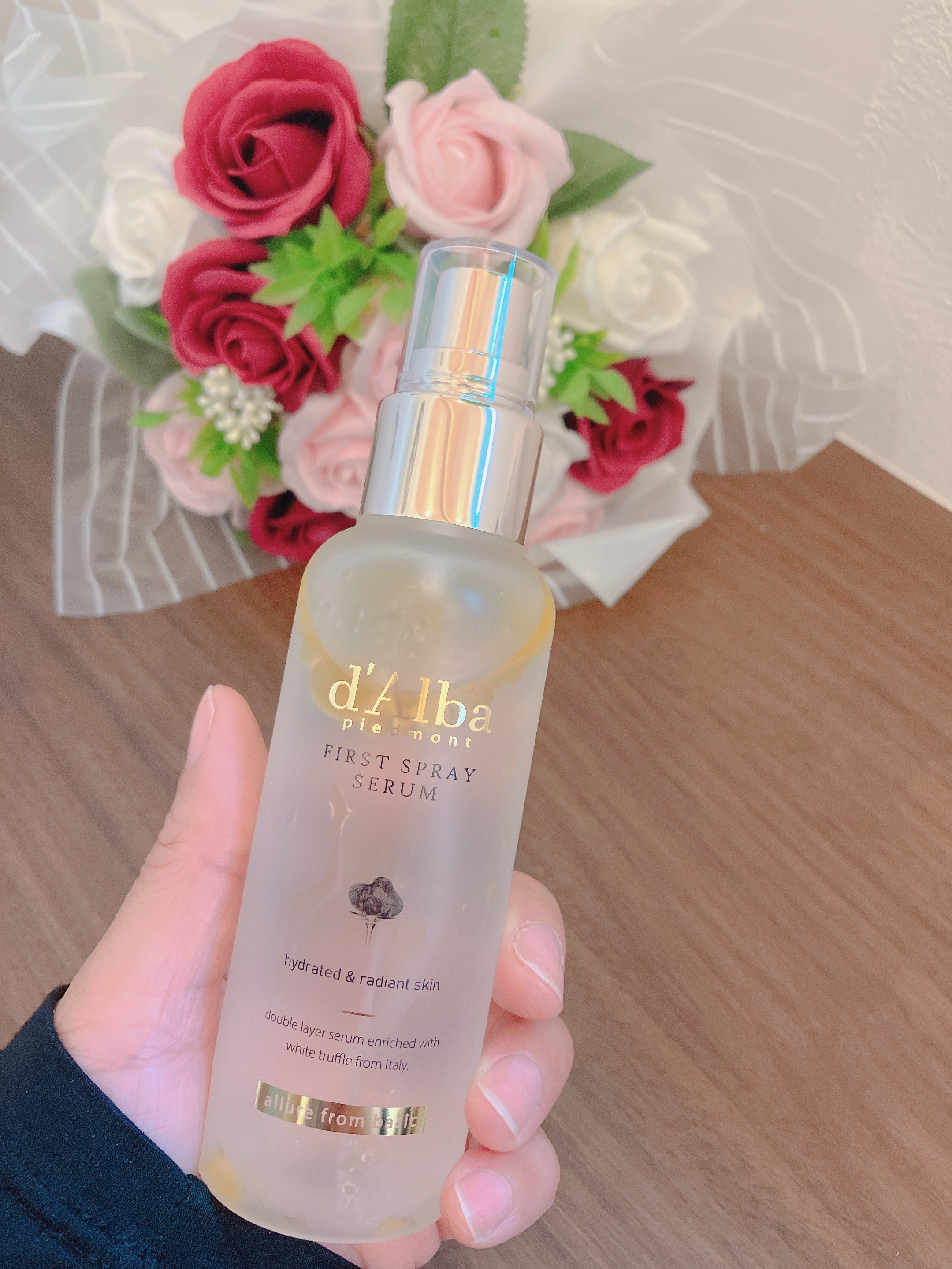 ダルバ ホワイトトリュフファーストスプレーセラム/ダルバ/ミスト状化粧水を使ったクチコミ（2枚目）
