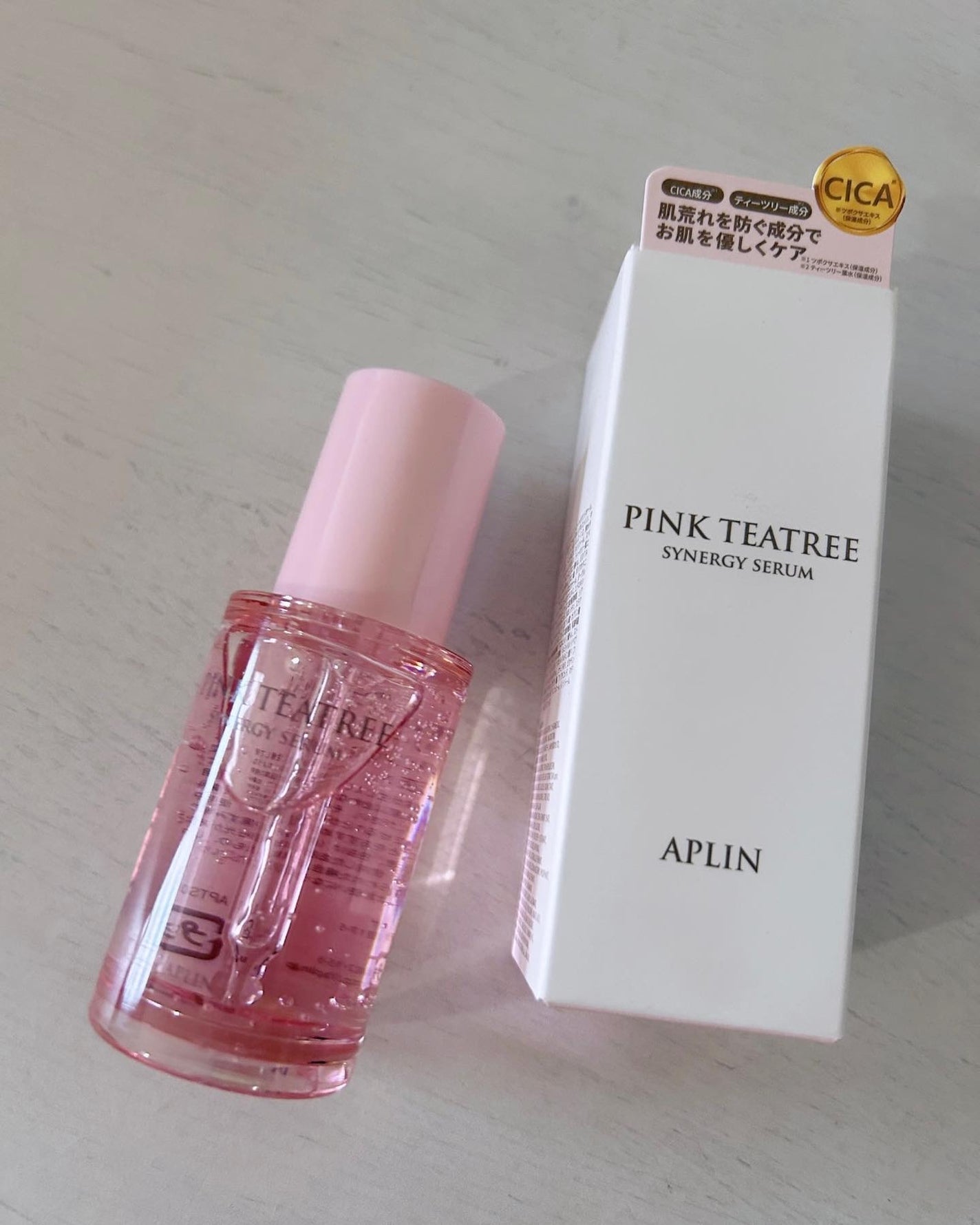 ピンクティーツリーシナジーセラム/APLIN/美容液を使ったクチコミ(7枚目)