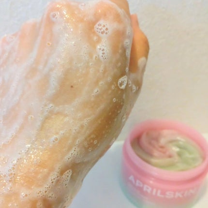 ピンクアロエメレンゲクレンザー/APRILSKIN/その他洗顔料を使ったクチコミ(8枚目)