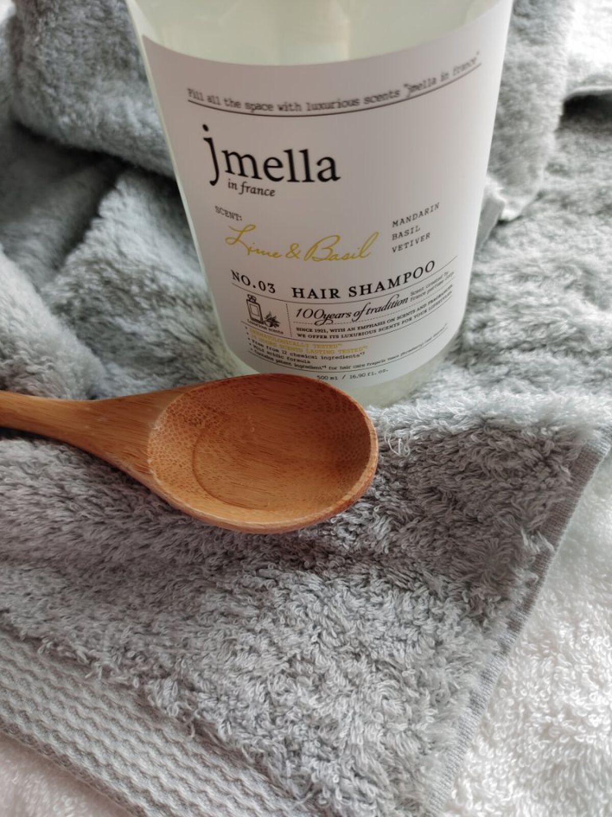 インフランスヘアシャンプー ライム＆バジル／トリートメント ライム＆バジル/jmella/市販シャンプーを使ったクチコミ（2枚目）