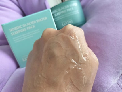 ノルディック氷河水スリーピングパック/LUOKI/フェイスクリームを使ったクチコミ(4枚目)