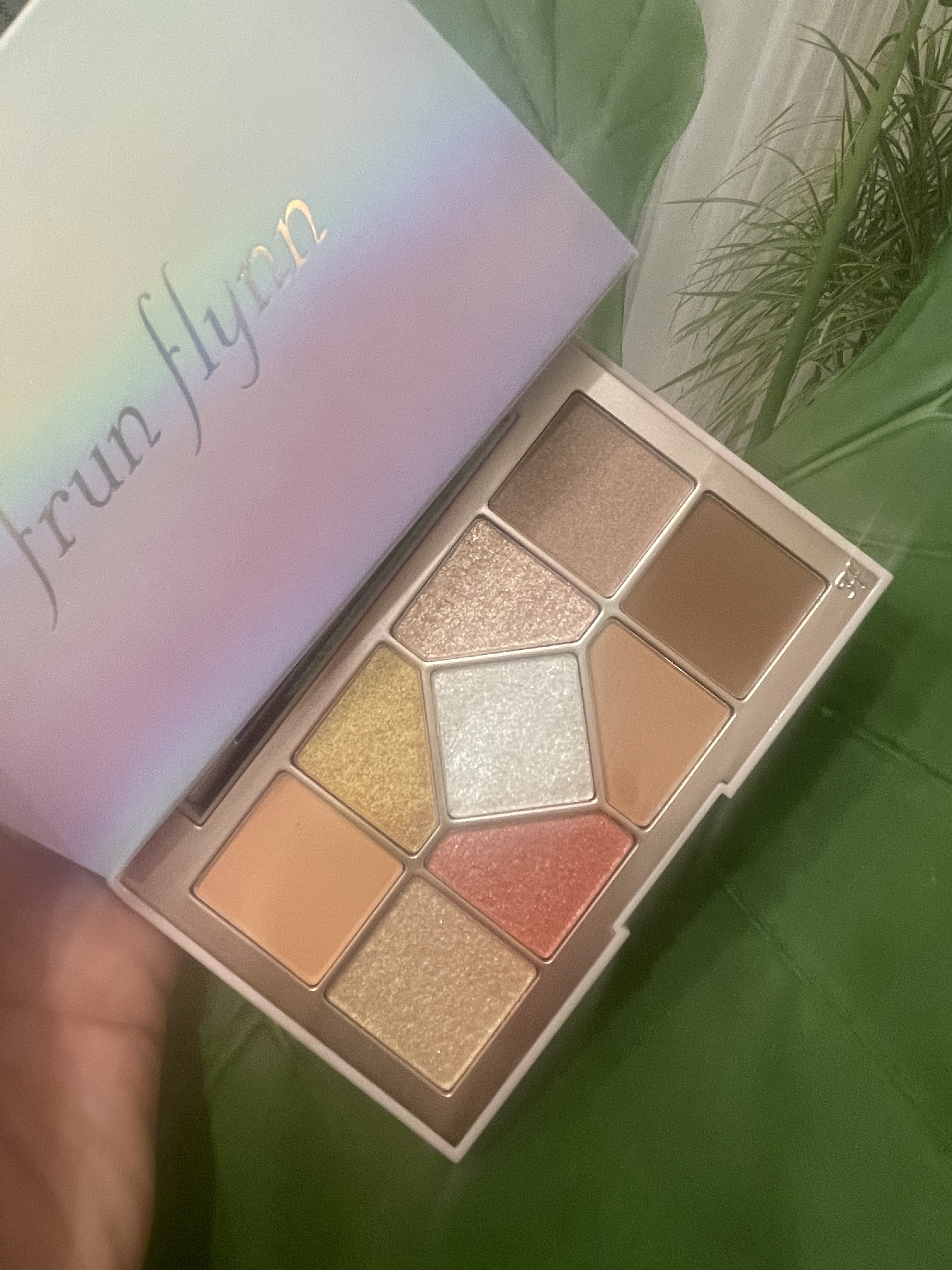 シャインユー アイシャドウパレット 01 朝焼けに染まるピンクの湖/frunflynn/アイシャドウパレットを使ったクチコミ（3枚目）