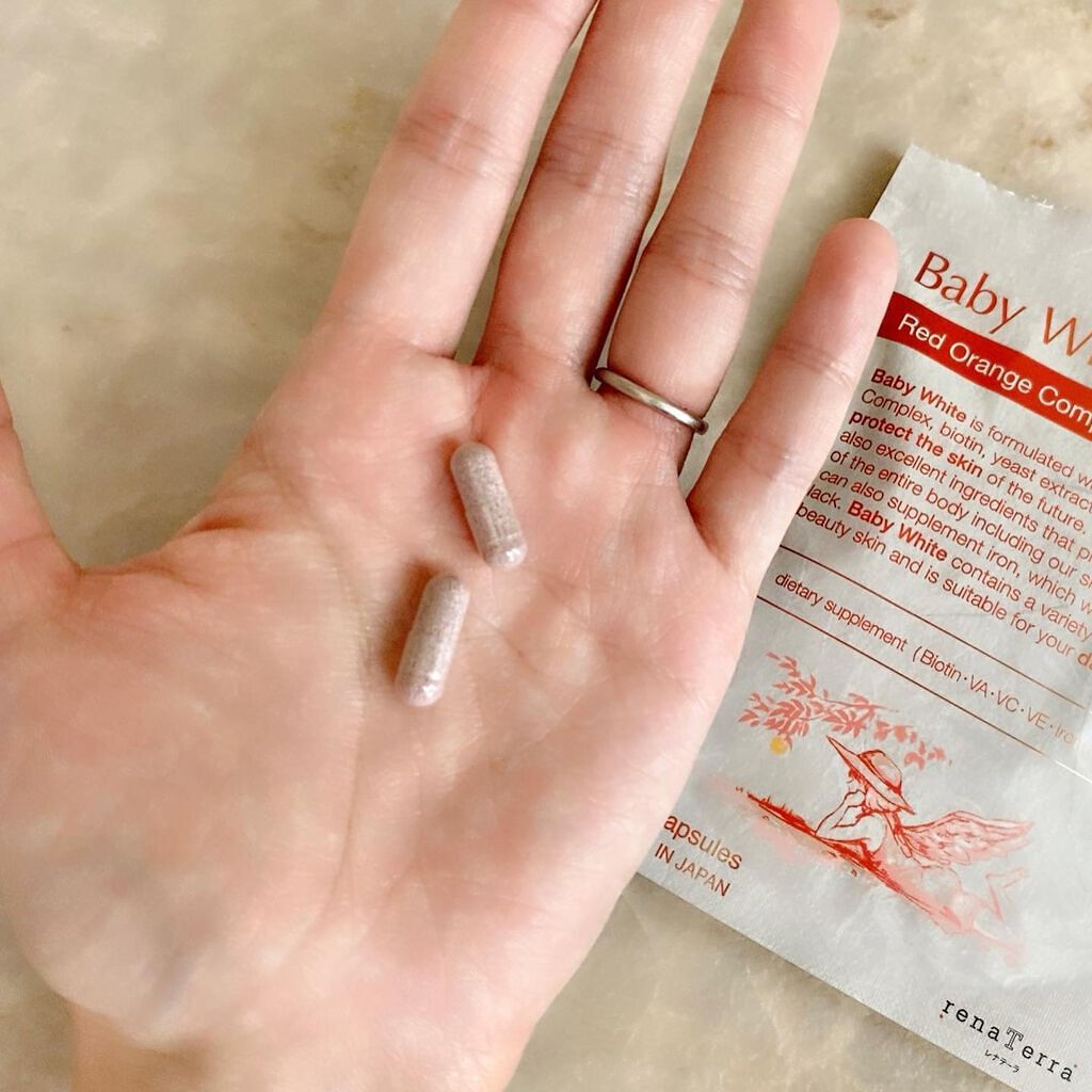 Baby White 60粒/renaTerra/美容サプリメントを使ったクチコミ（3枚目）