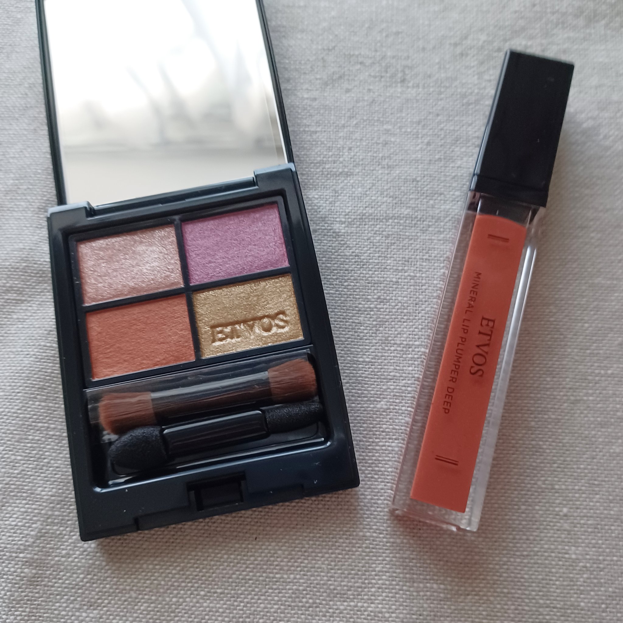 ミネラルリッププランパー ディープ キャロットピーチ(限定色)/エトヴォス/リッププランパーを使ったクチコミ（2枚目）