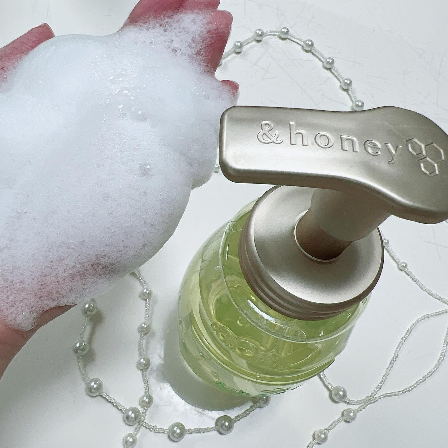 ピュアモイスト 泡ボディウォッシュ/&honey/ボディソープを使ったクチコミ（2枚目）