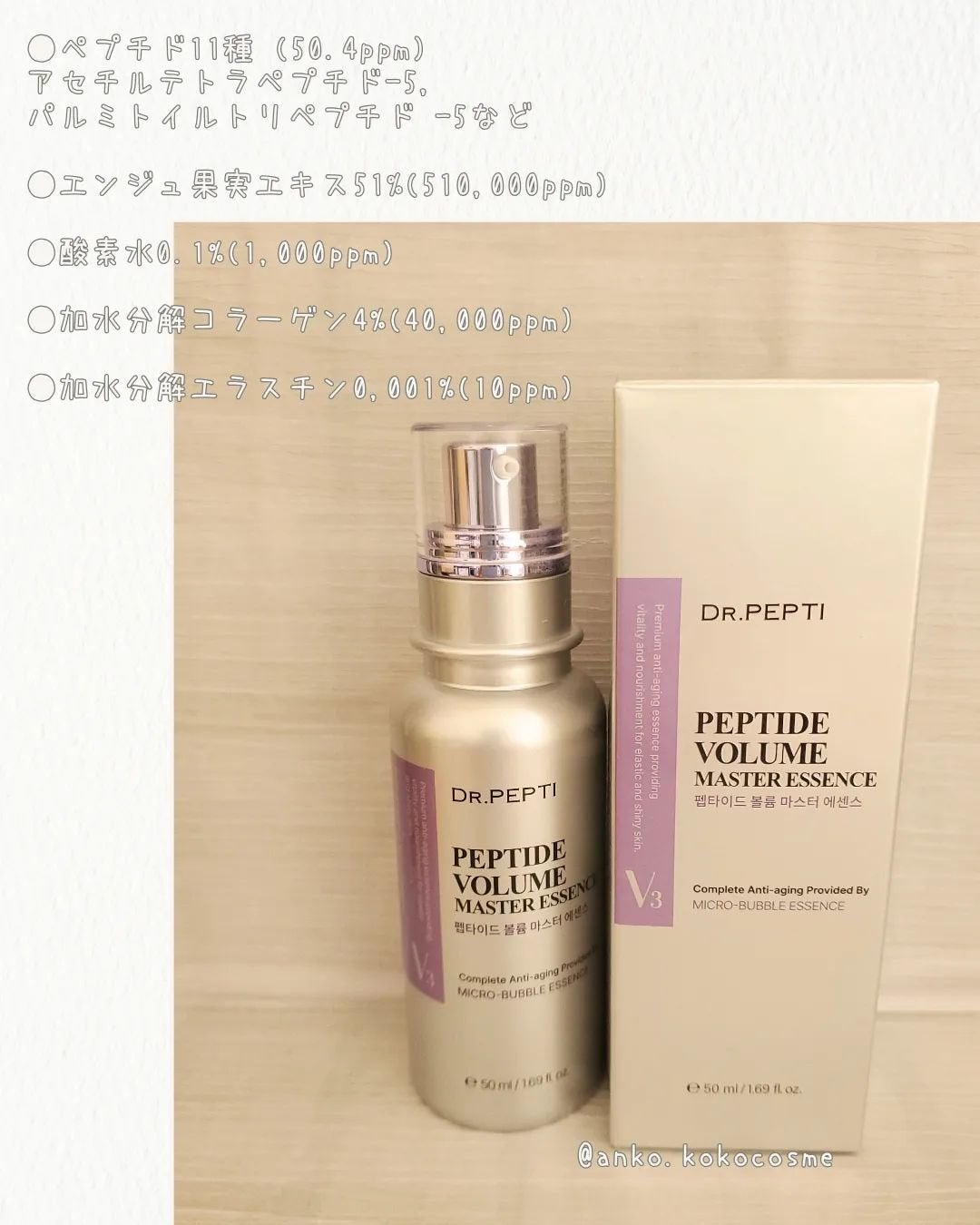 ペプチド ボリューム マスター エッセンス/DR.PEPTI/美容液を使ったクチコミ(2枚目)