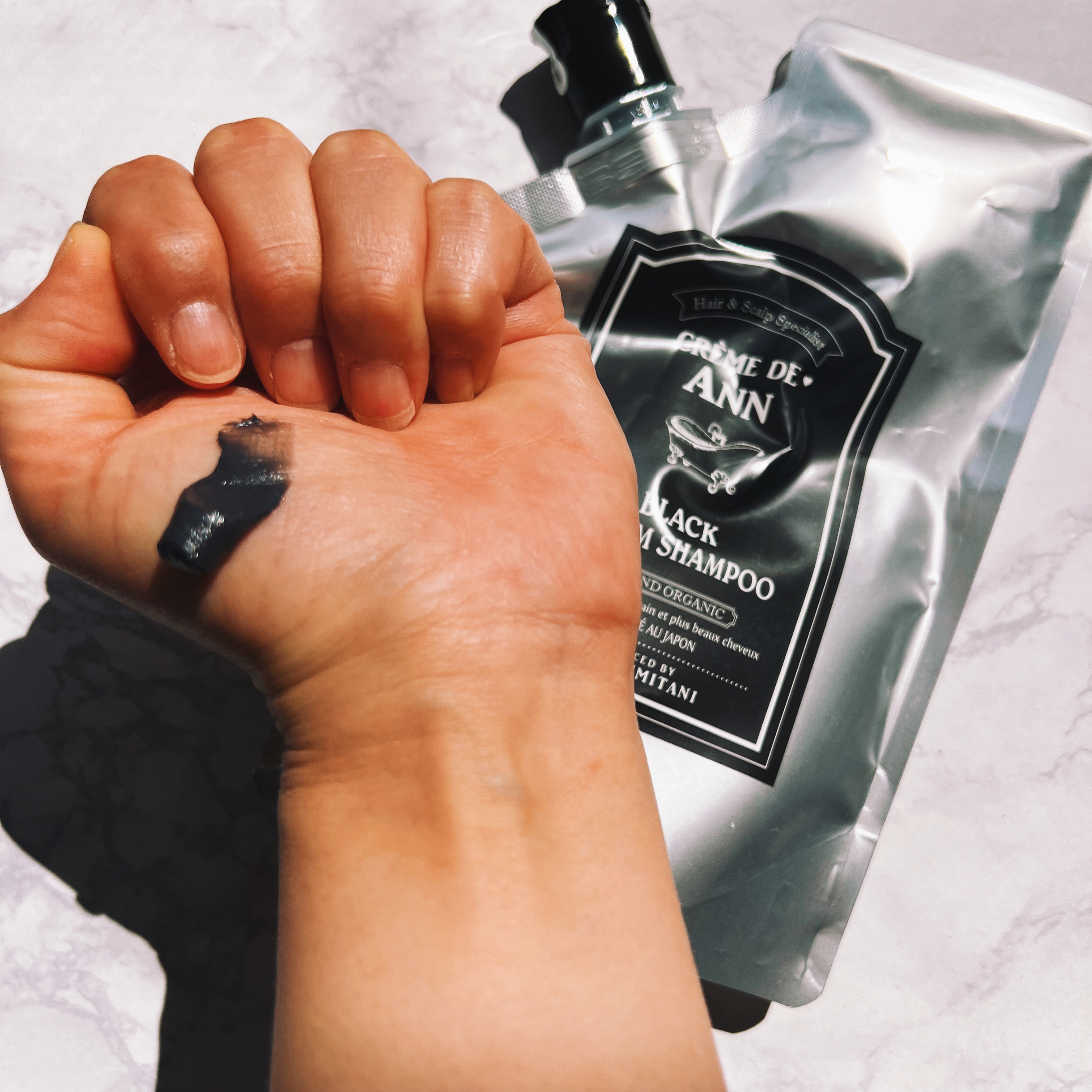 ブラッククリームシャンプー/creme de Ann/市販シャンプーを使ったクチコミ（2枚目）