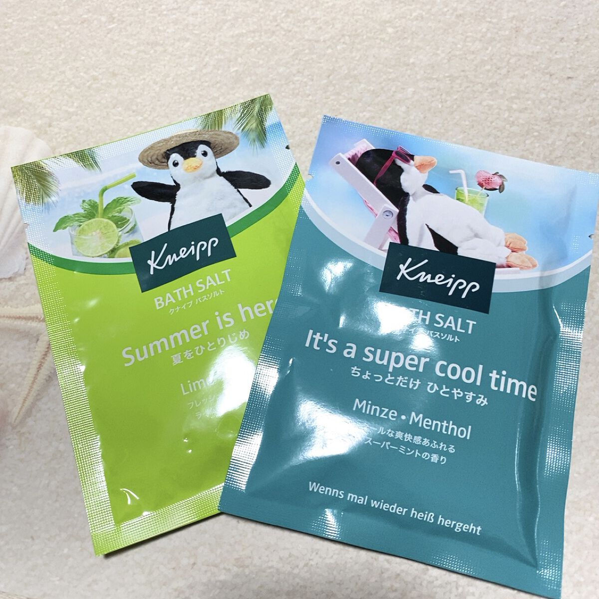 クナイプ バスソルト スーパーミントの香り/クナイプ/無機塩系入浴剤を使ったクチコミ（2枚目）