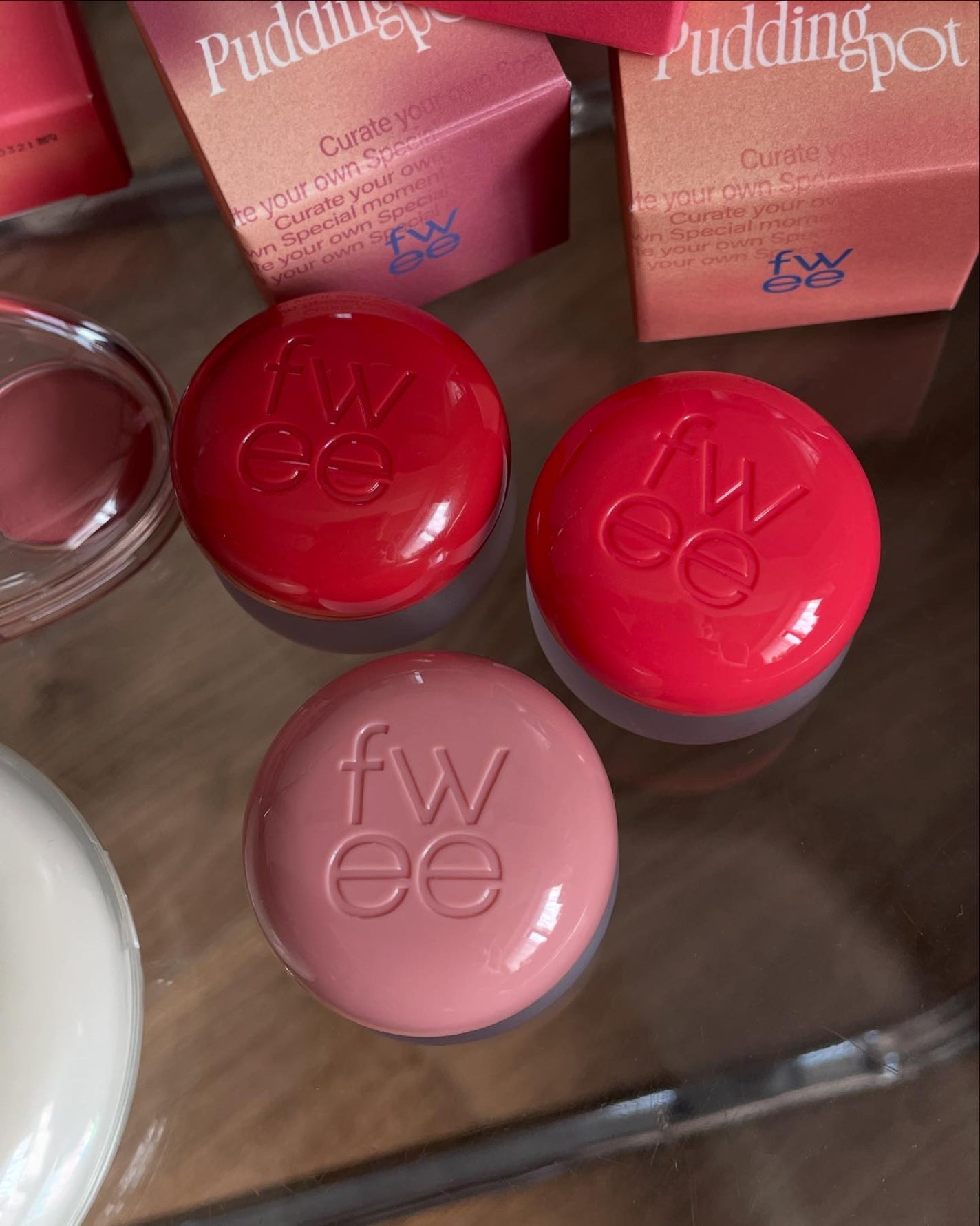 フィー リップアンドチーク ブラーリープリンポット/fwee/口紅を使ったクチコミ(3枚目)