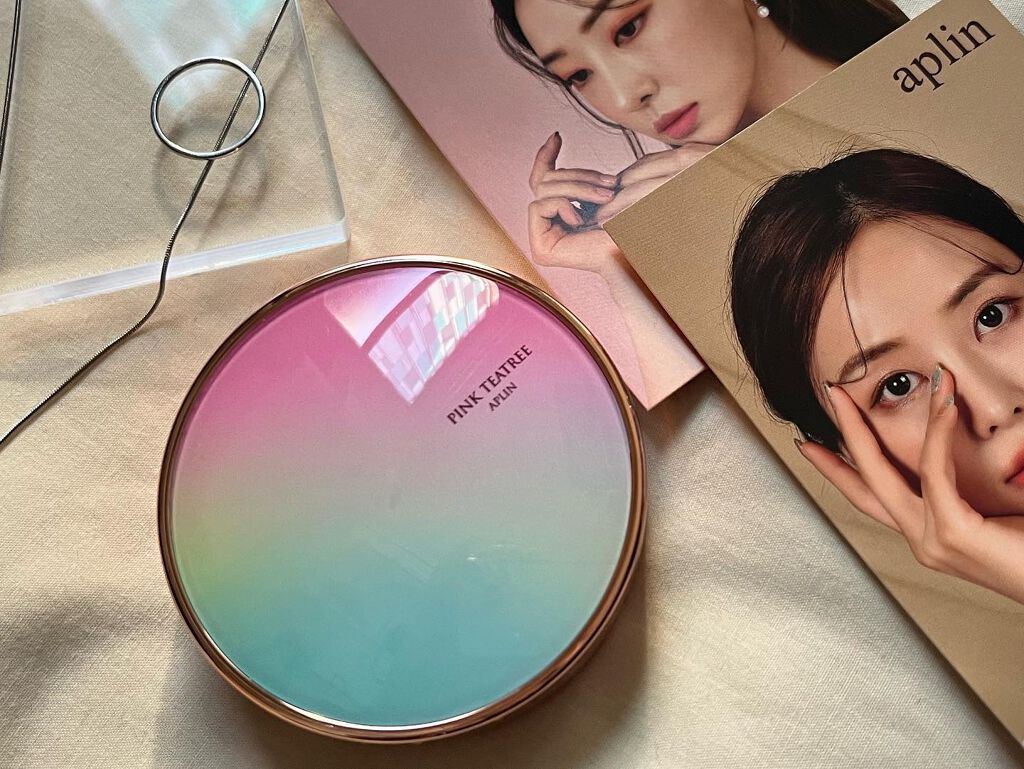 ピンクティーツリーカバークッション/APLIN/クッションファンデーションを使ったクチコミ(2枚目)