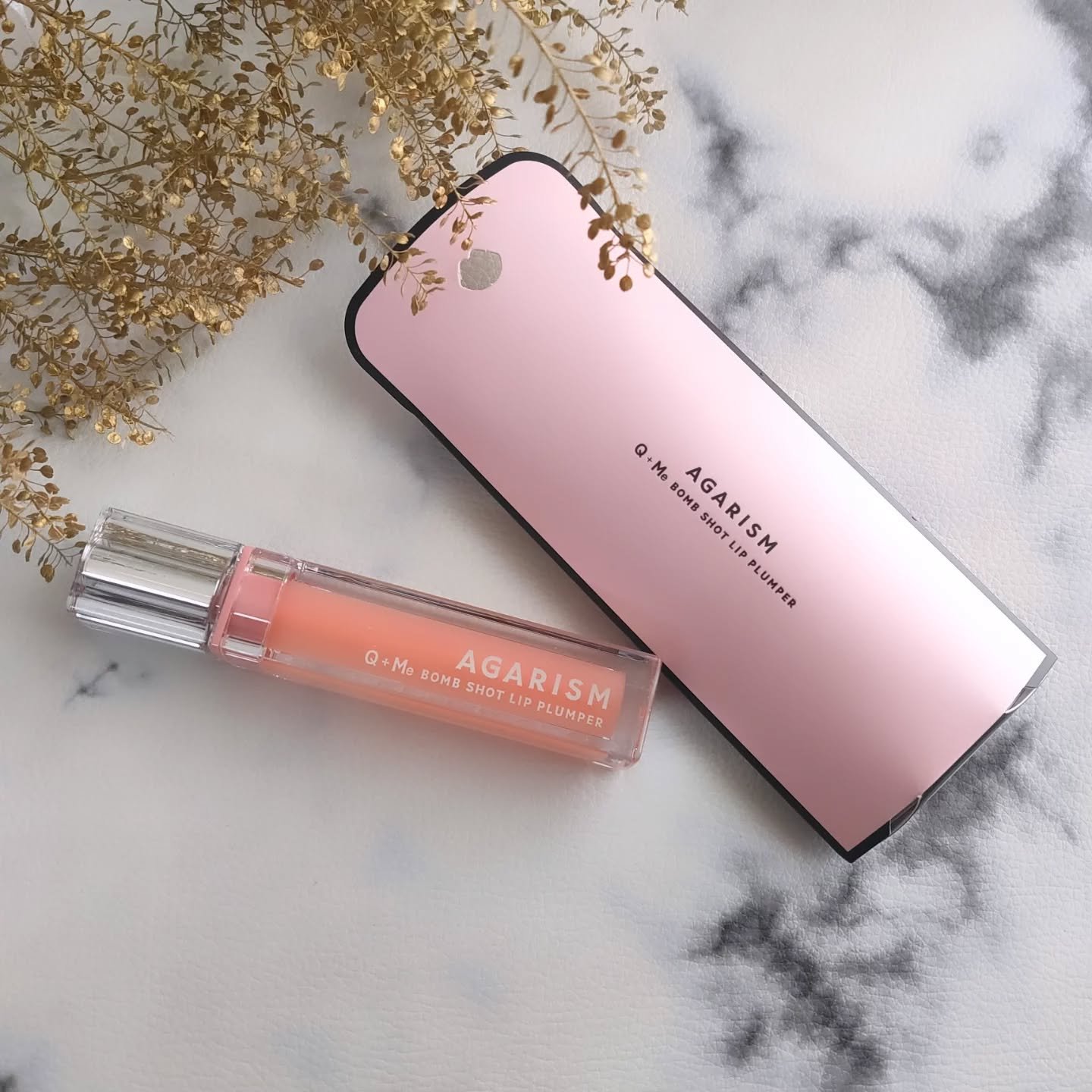 キューミ―ボムショットリッププランパー/AGARISM/リッププランパーを使ったクチコミ（2枚目）