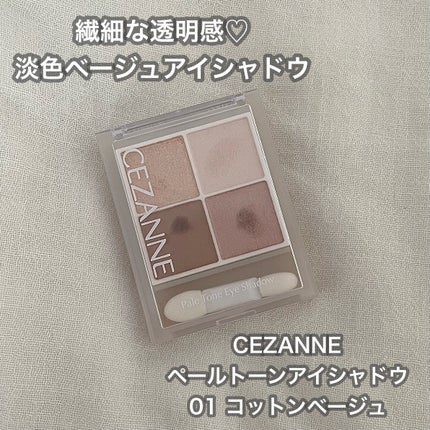 ペールトーンアイシャドウ/CEZANNE/アイシャドウを使ったクチコミ(1枚目)