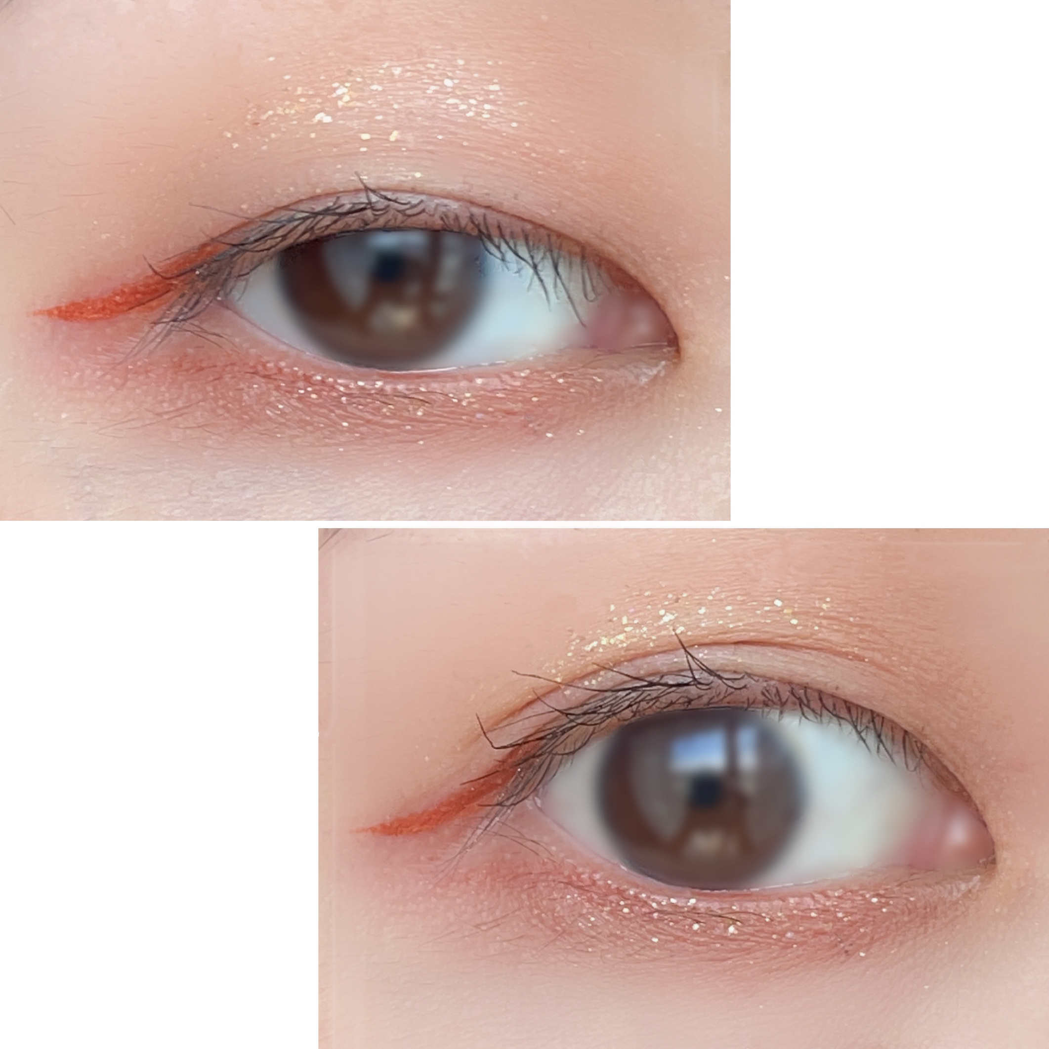 美容液ラメライナー/Borica/リキッドアイライナーを使ったクチコミ（3枚目）