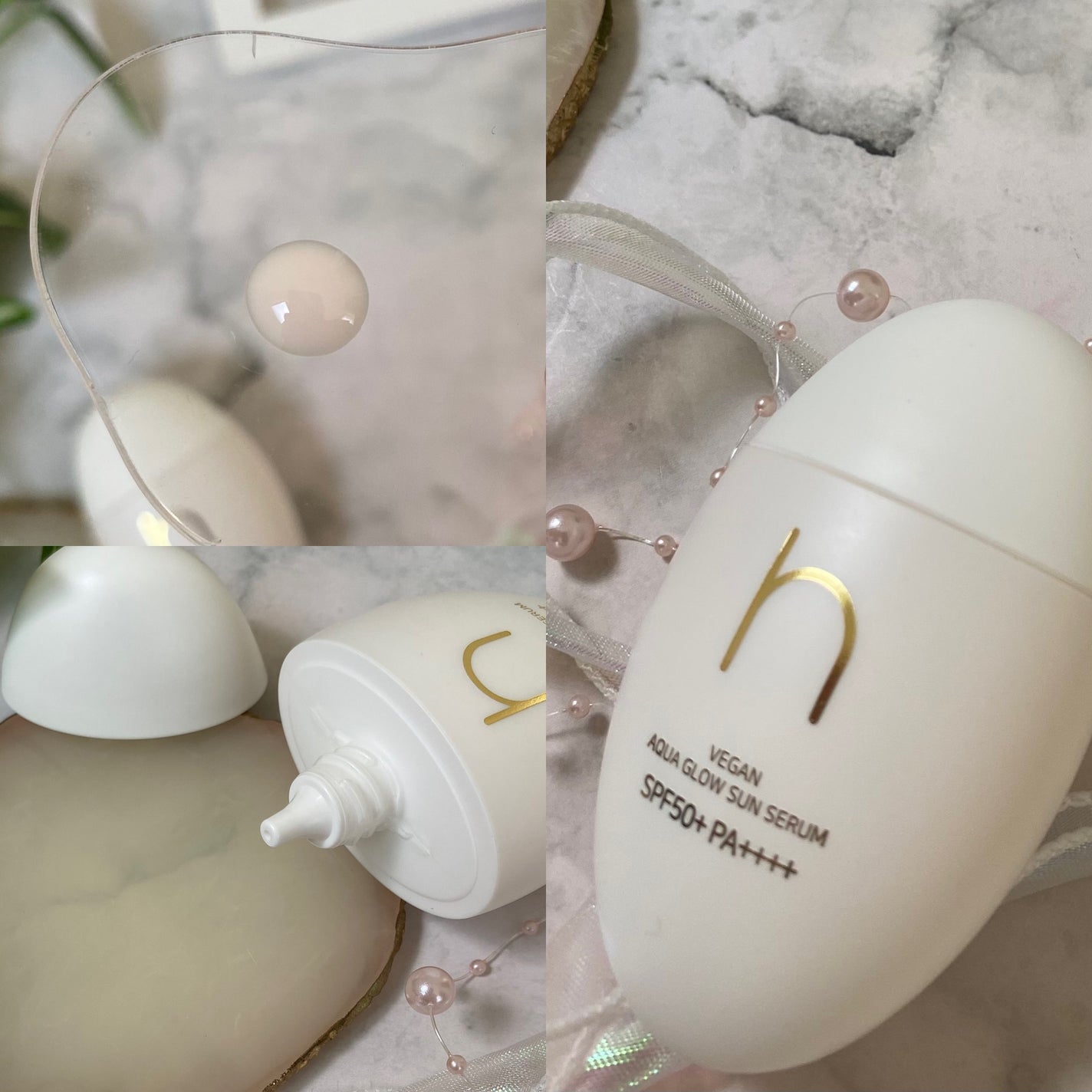 ヴィーガンアクアグロウサンセラム/HAMEL/日焼け止めローションを使ったクチコミ(4枚目)