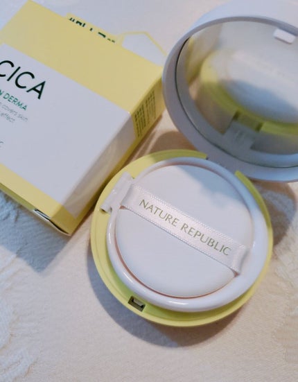 CICA GREEN DERMA The cushion covers skin with soothing effect/ネイチャーリパブリック/クッションファンデーションを使ったクチコミ(3枚目)