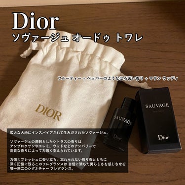 ソヴァージュ オードゥ トワレ/Dior/香水(メンズ)を使ったクチコミ（2枚目）