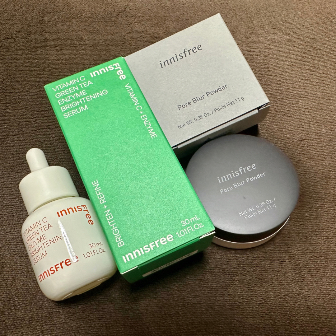 ポアブラー パウダー/innisfree/ルースパウダーを使ったクチコミ（2枚目）