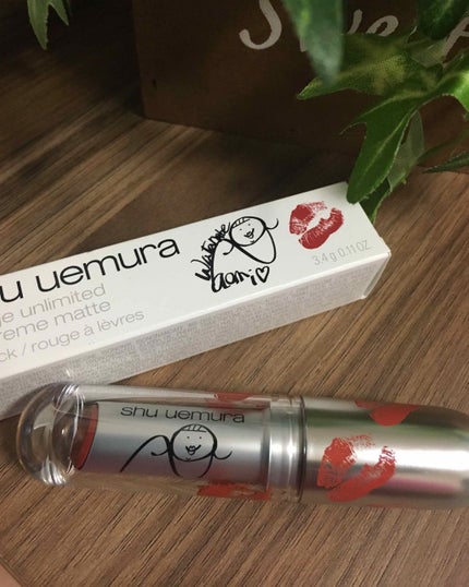 ルージュ アンリミテッド マット/shu uemura/口紅を使ったクチコミ(1枚目)