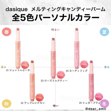 メルティングキャンディーバーム/dasique/口紅を使ったクチコミ（2枚目）