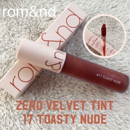 ゼロベルベットティント/rom&nd/リップティントを使ったクチコミ(1枚目)