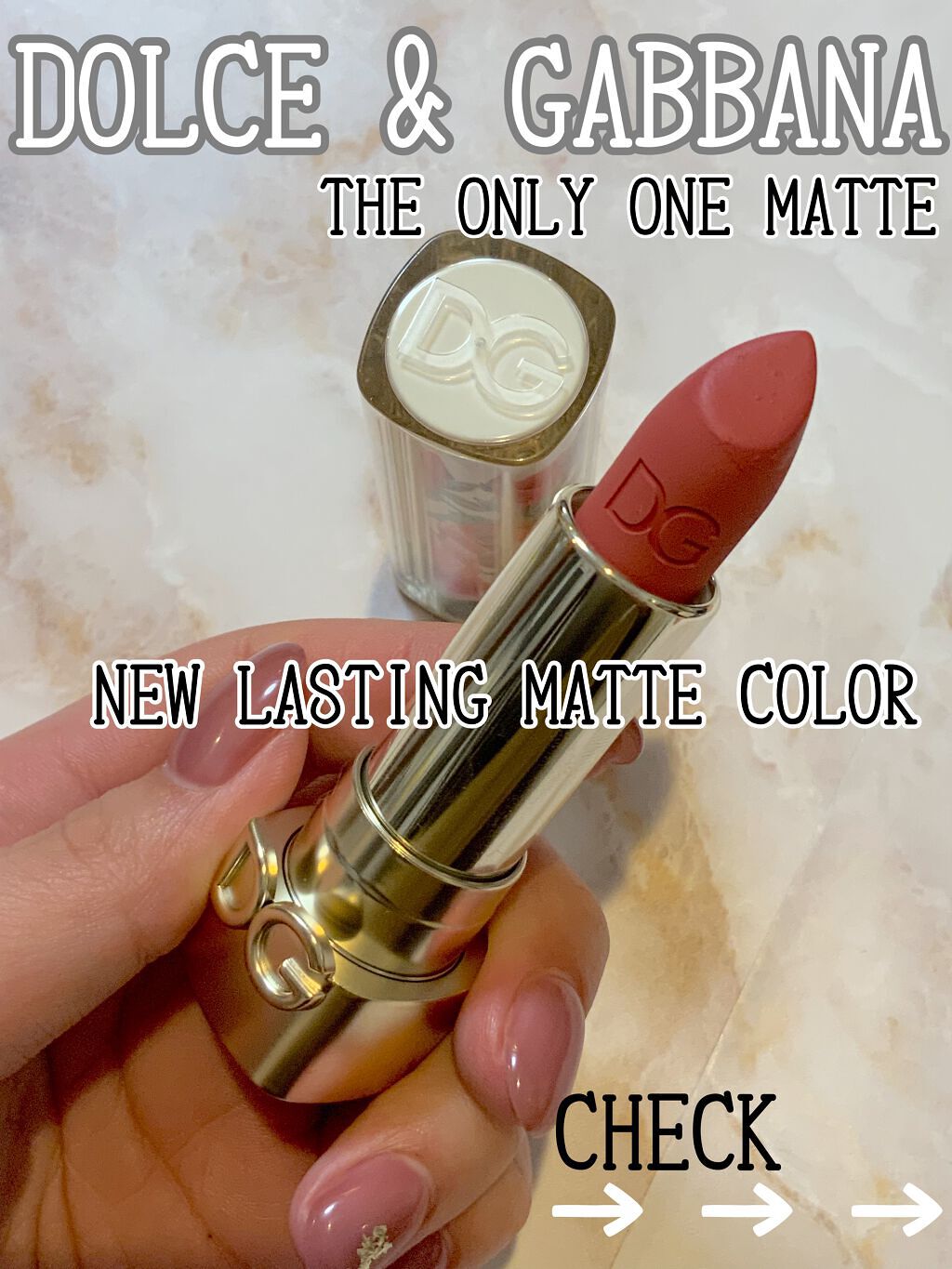 ザ・オンリーワン ラスティングマットカラー リップスティック 240 Sweet Mamma/DOLCE&GABBANA BEAUTY/口紅を使ったクチコミ（1枚目）