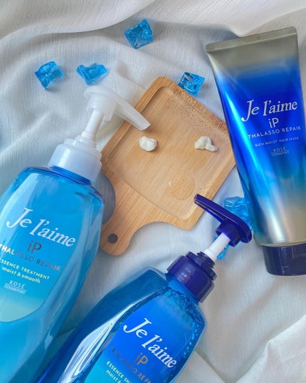 iP タラソリペア 補修美容液シャンプー/補修美容液トリートメント (ディープモイスト)/Je l'aime/市販シャンプーを使ったクチコミ(4枚目)