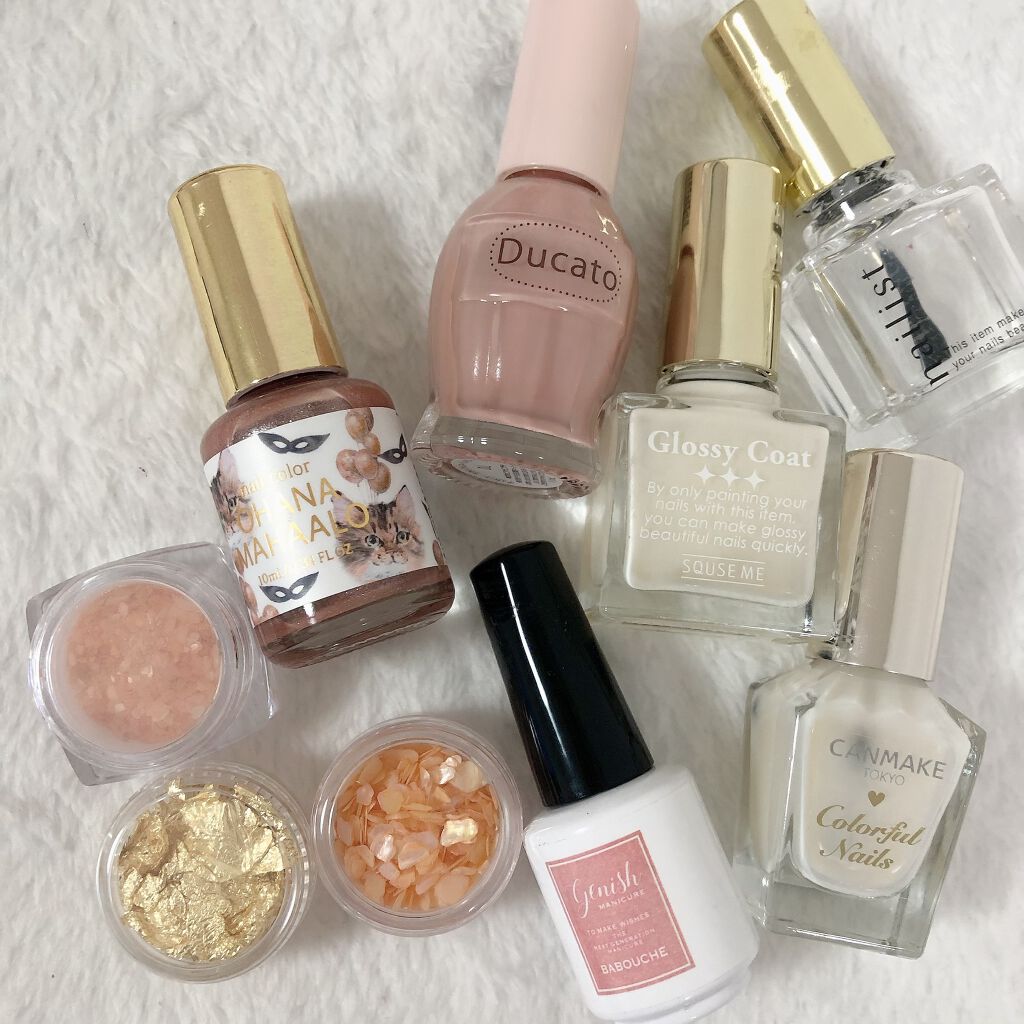 グロッシーコート ミルクコート【旧】/スキューズミー/オールインワンネイルを使ったクチコミ（3枚目）