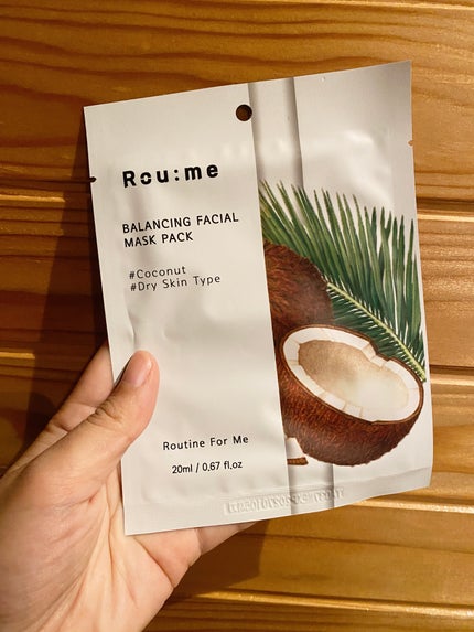 バランシングフェイシャルマスクパック(ココナッツ)/Roume/シートマスク・パックを使ったクチコミ(1枚目)