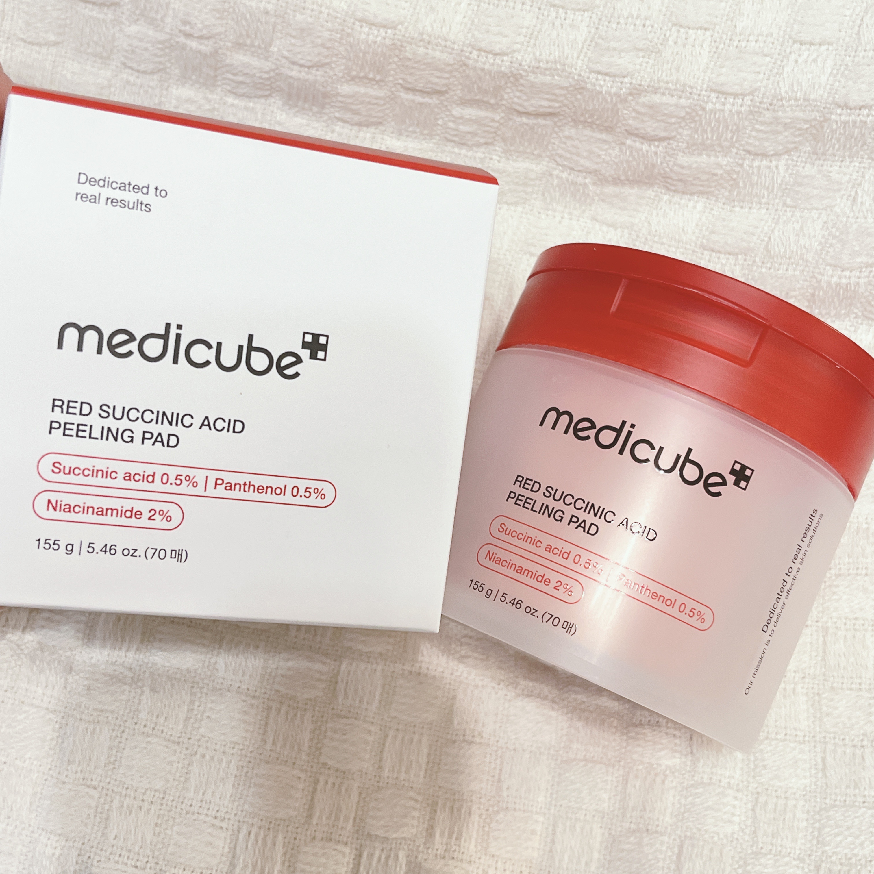 レッドアクネピーリングパッド/MEDICUBE/トナーパッドを使ったクチコミ（2枚目）