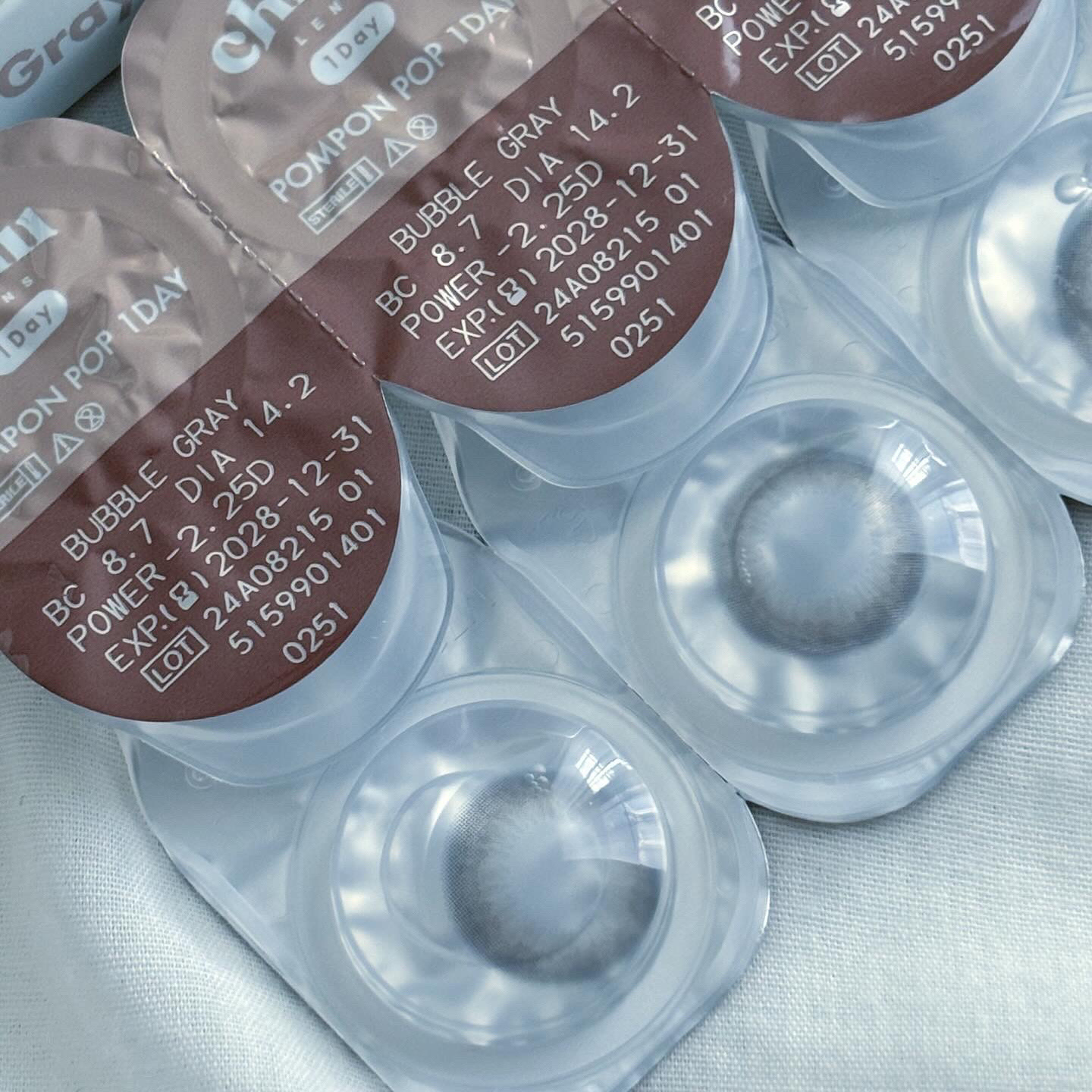 Pompon Pop /chuu LENS/ワンデー（１DAY）カラコンを使ったクチコミ（2枚目）