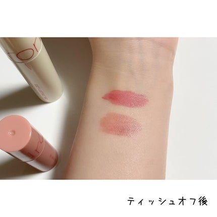 ジューシーラスティングティント/rom&nd/リップティントを使ったクチコミ(5枚目)