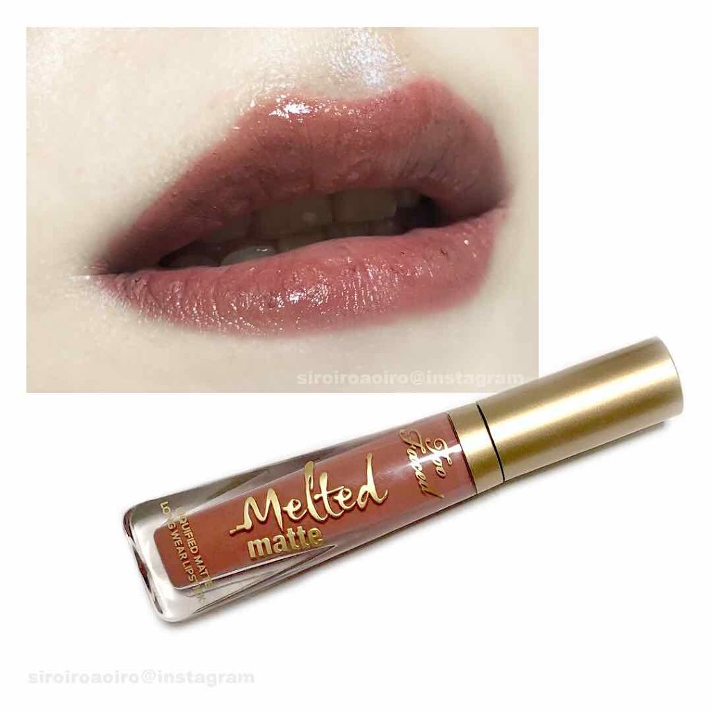 メルテッド リキッド マット ロングウェア リップスティック/Too Faced/口紅を使ったクチコミ(1枚目)