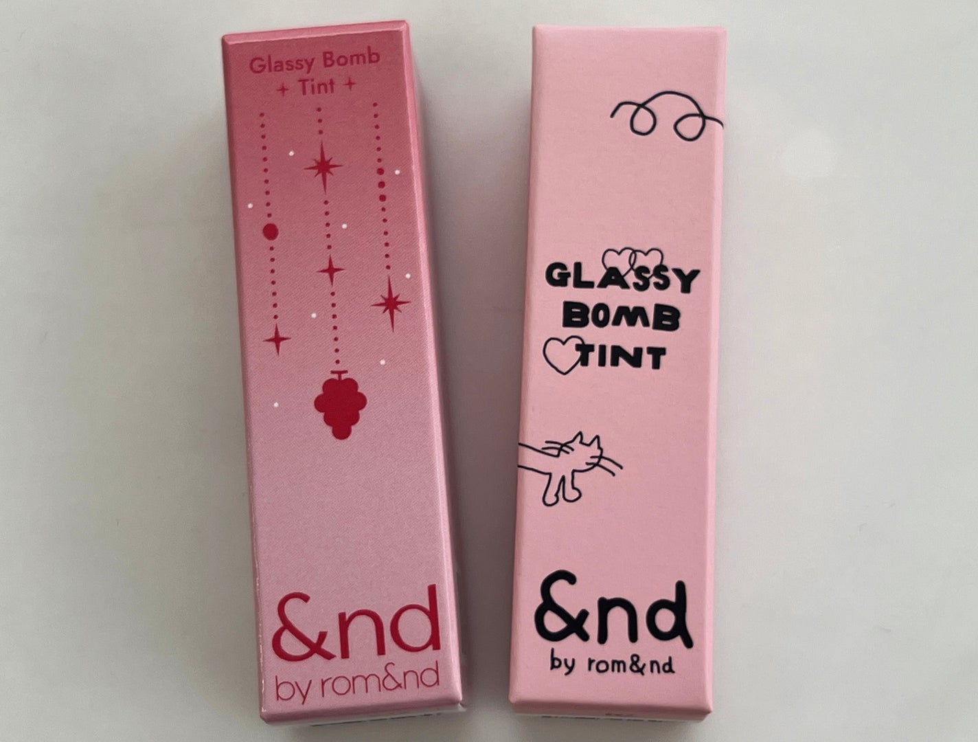 グラッシーボムティント/&nd by rom&nd/リップティントを使ったクチコミ(2枚目)