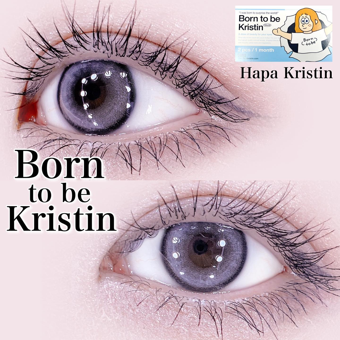 born to be kristin/Hapa kristin/カラーコンタクトレンズを使ったクチコミ（1枚目）