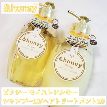 ＆honey ピクシーモイストシルキー　シャンプー1.0/ヘアトリートメント2.0/&honey/シャンプー・コンディショナーを使ったクチコミ（2枚目）