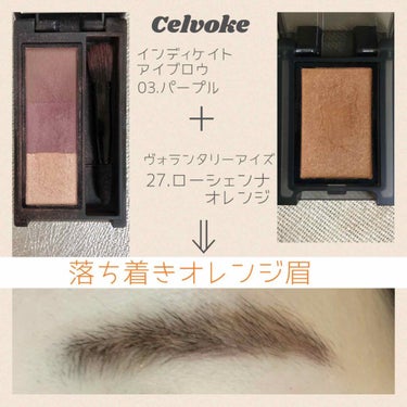 セルヴォーク ヴォランタリー アイズ 26 カッパーレッド/Celvoke/シングルアイシャドウを使ったクチコミ（3枚目）