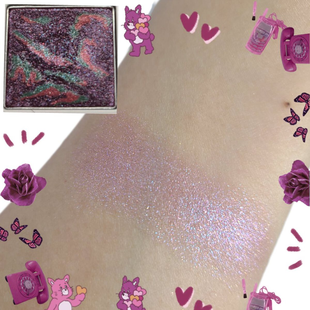 グリッタープリズム シャドウ マーブル/MISSHA/単色アイシャドウを使ったクチコミ（2枚目）