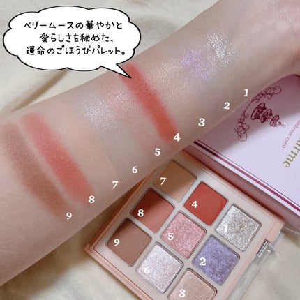 時空の歪み🌓韓国コスメ/イエベ秋 on LIPS 「leurcharme[materialcolorpalette..」(7枚目)