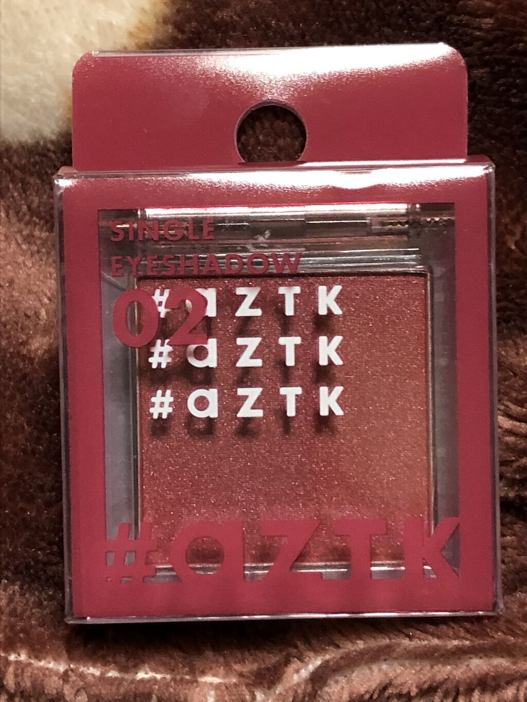 シングルアイシャドウ 02 クランベリードリーム/aZTK/単色アイシャドウを使ったクチコミ（3枚目）