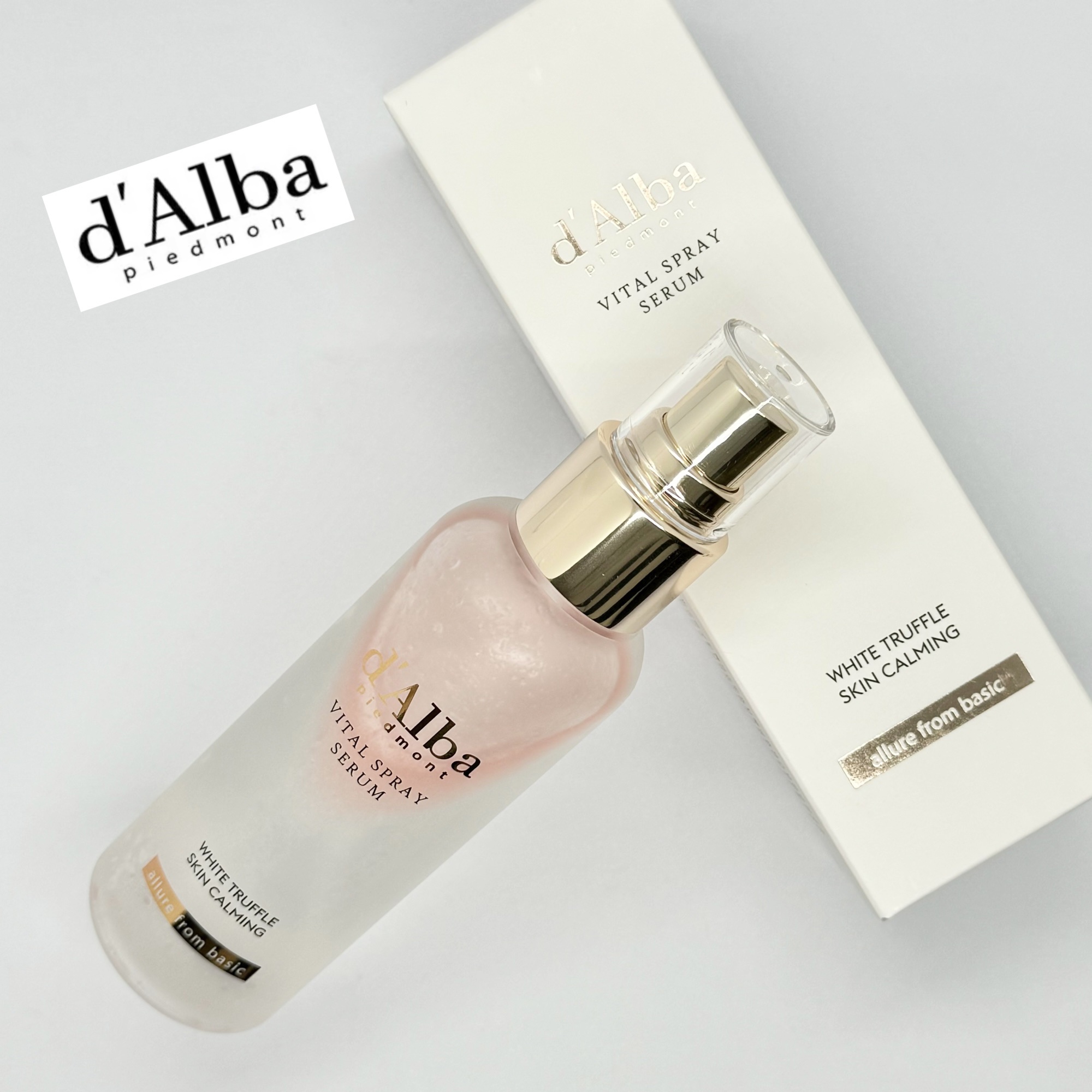 【d’Alba様から商品を提供いただきました】
*
韓国🇰🇷コスメブランド『d’Alba(ダルバ)』から「ホワイトトリュフバイタルスプレーセラム」を使ってみました〜💖
*
こちらは、

☑︎トナー
☑︎ミスト
☑︎セラム
☑︎エッセン