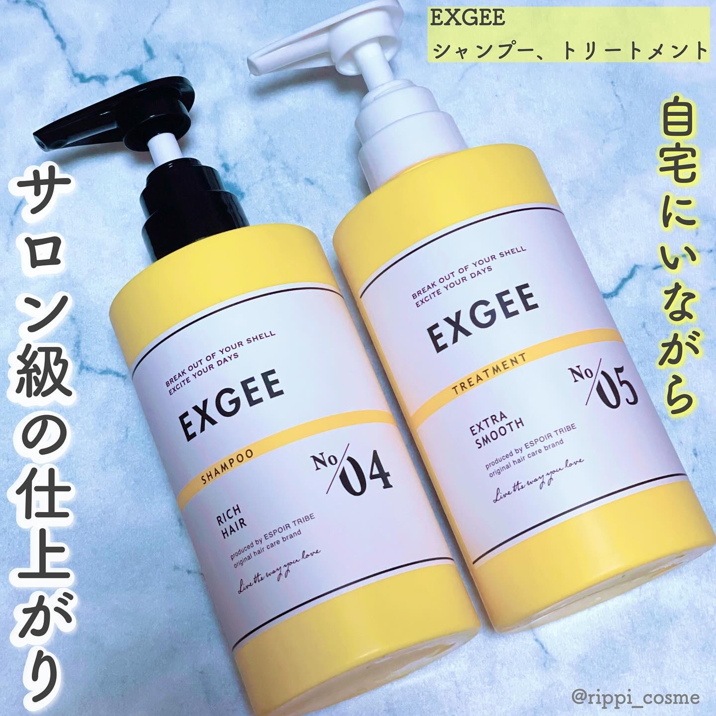 エグジー シャンプー／トリートメント トリートメント 400g/EXGEE/市販シャンプーを使ったクチコミ（1枚目）