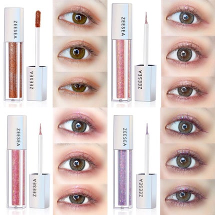 ダイヤモンドシリーズ 星空リキッドアイシャドウ/ZEESEA/リキッドアイシャドウを使ったクチコミ(4枚目)