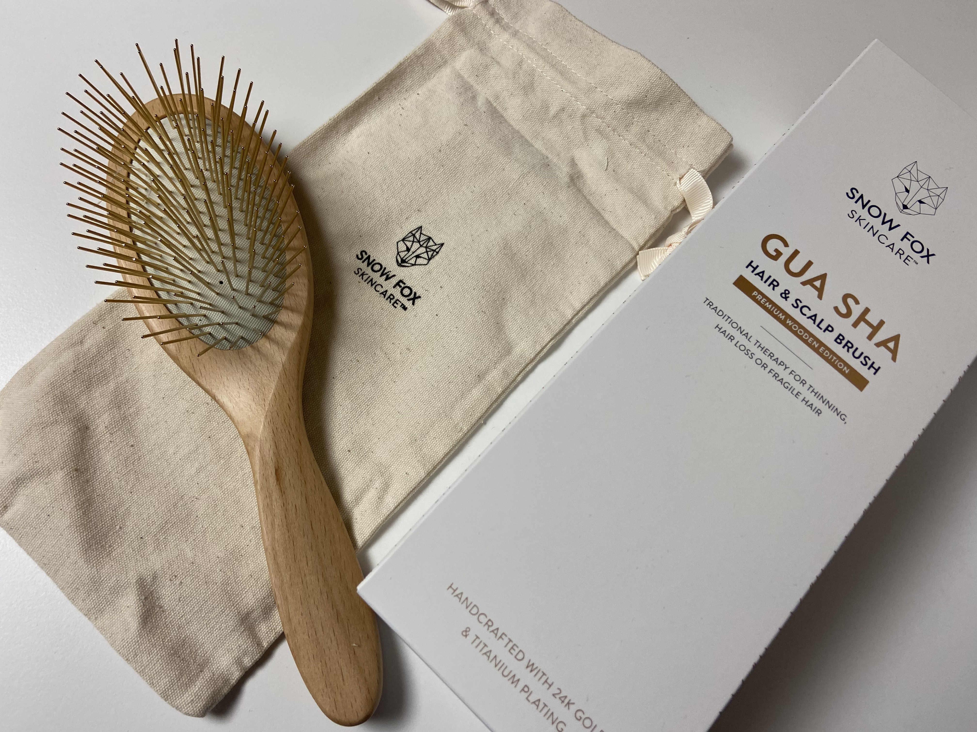 プレミアム FOXカッサ ウッド ヘアブラシ/SNOW FOX SKINCARE/メイクブラシを使ったクチコミ（1枚目）