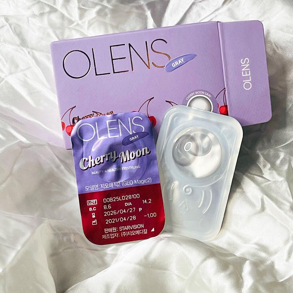 Cherry moon 1Month ブラウン/OLENS/カラーコンタクトレンズを使ったクチコミ（2枚目）