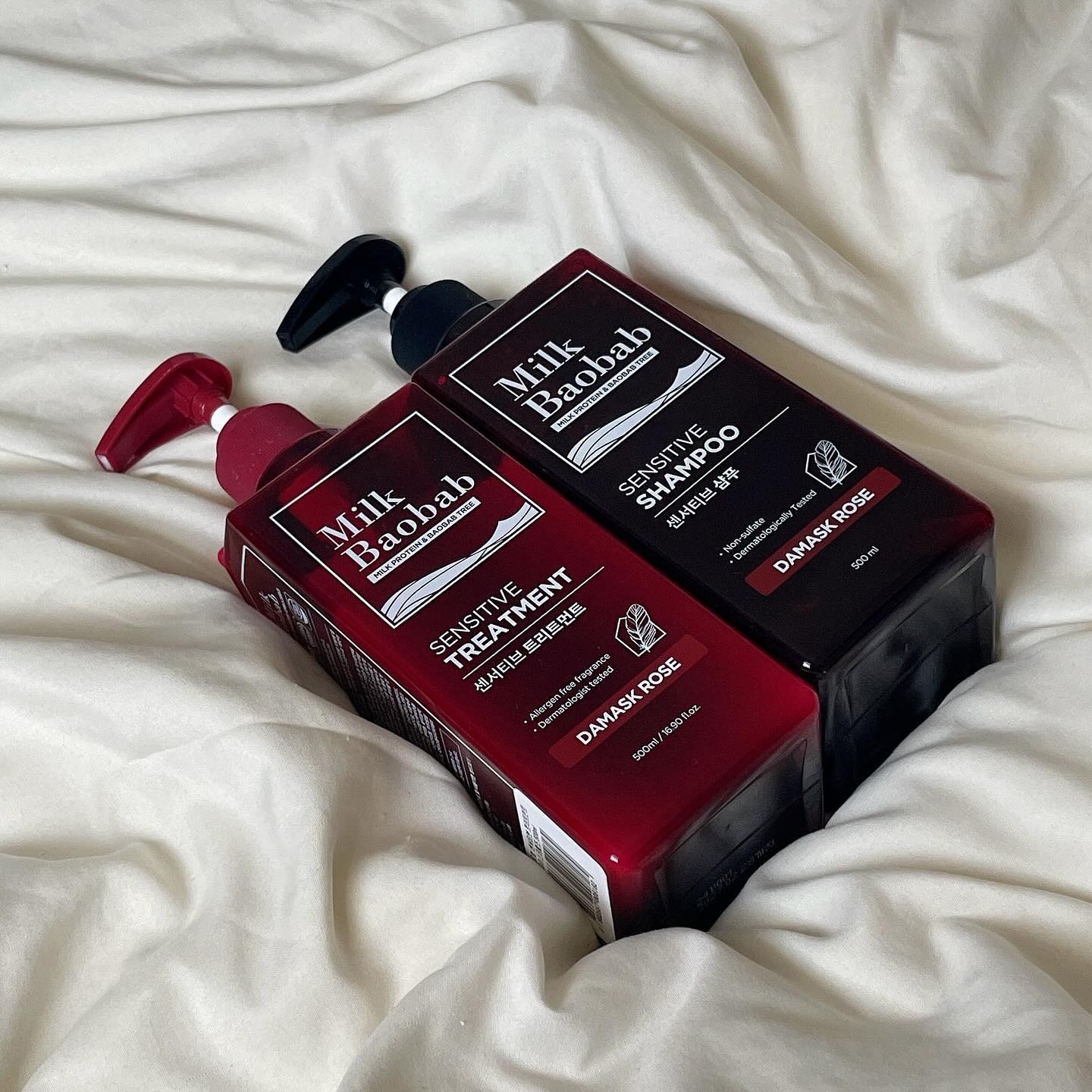 センシティブ シャンプー / トリートメント ダマスクローズ トリートメント/ミルクバオバブ/市販シャンプーを使ったクチコミ（2枚目）