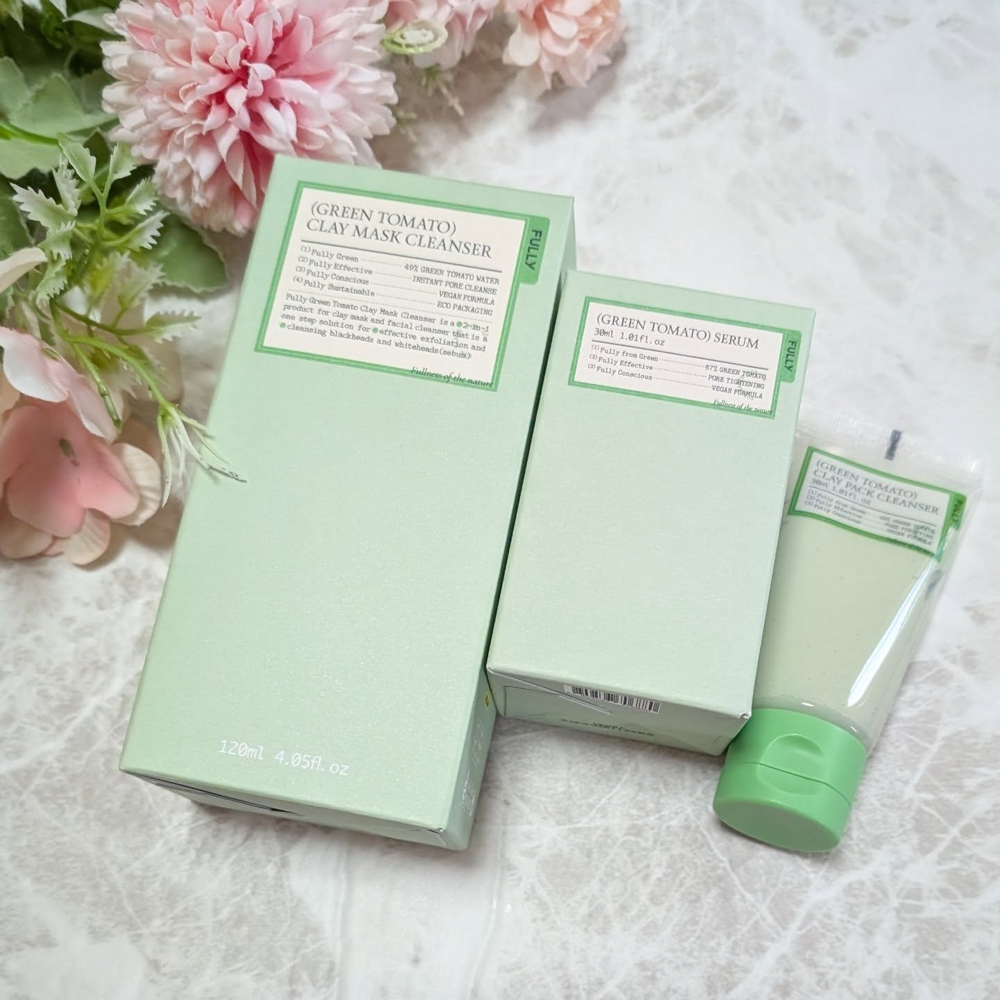 グリーントマトクレイマスククレンザー/FULLY/洗い流すパック・マスクを使ったクチコミ（1枚目）