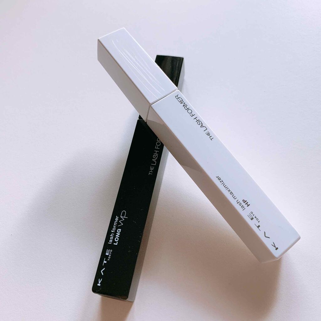 ◼︎KATE.   ラッシュフォーマー(ロング)
◼︎KATE.   ラッシュマキシマイザー

カールのキープ力とてもいいし
まつげ下がってきません☺︎
時間がたっても汚く見えずに綺麗にキープ★
ダマにもならなくとても使いやすいです♩
下地